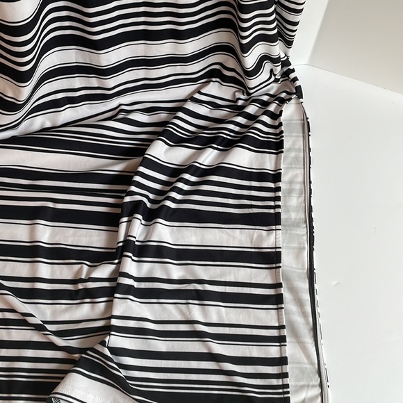 NWT Maurice’s navy & white striped wide waistband maxi skirt size large - Picture 3 of 6